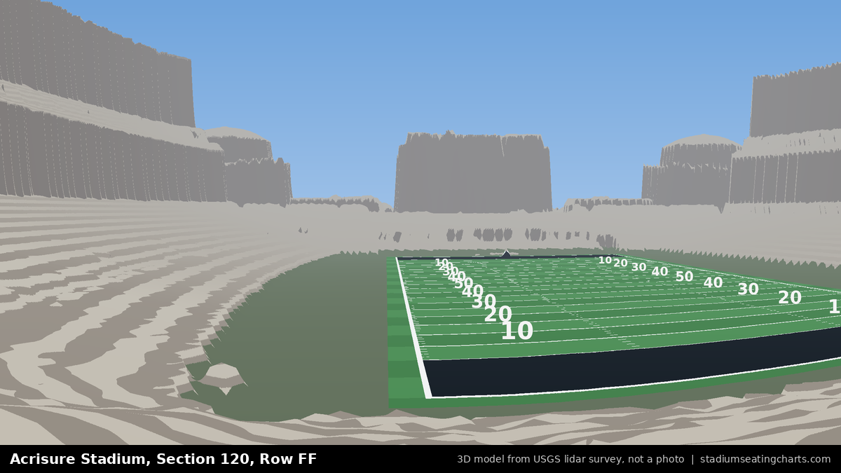 View from Acrisure Stadium Section 120, Row FF, looking toward the field