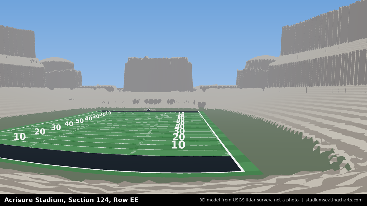 View from Acrisure Stadium Section 124, Row EE, looking toward the field