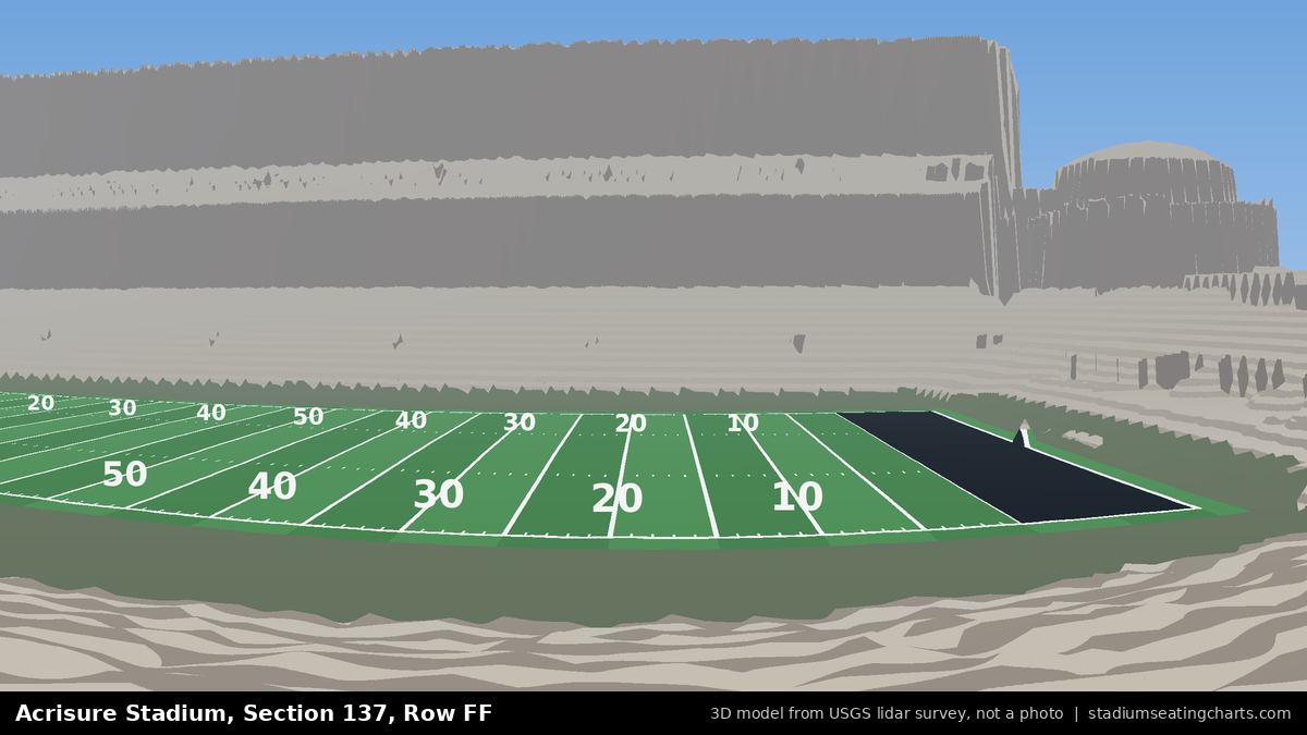 View from Acrisure Stadium Section 137, Row FF, looking toward the field