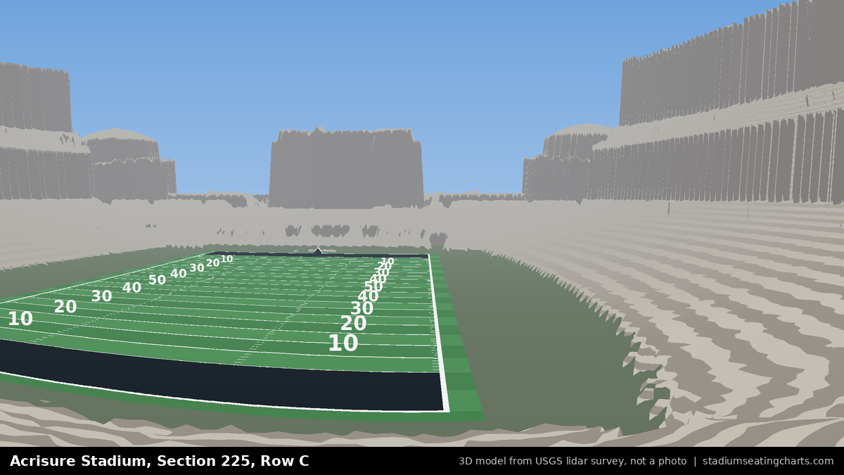 View from Acrisure Stadium Section 225, Row C, looking toward the field