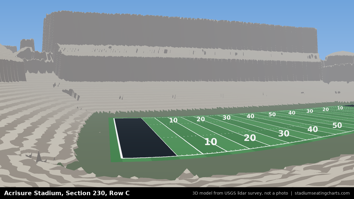 View from Acrisure Stadium Section 230, Row C, looking toward the field