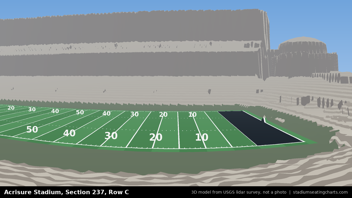 View from Acrisure Stadium Section 237, Row C, looking toward the field