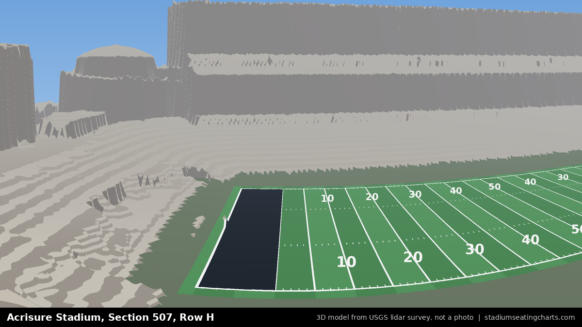 View from Acrisure Stadium Section 507, Row H, looking toward the field