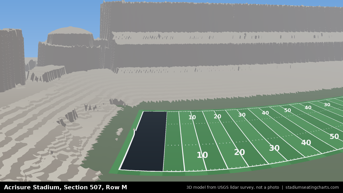 View from Acrisure Stadium Section 507, Row M, looking toward the field