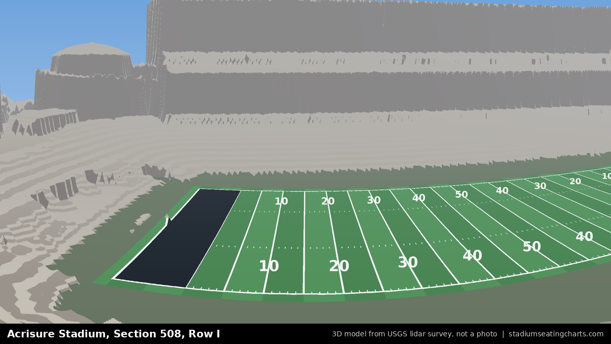 View from Acrisure Stadium Section 508, Row I, looking toward the field