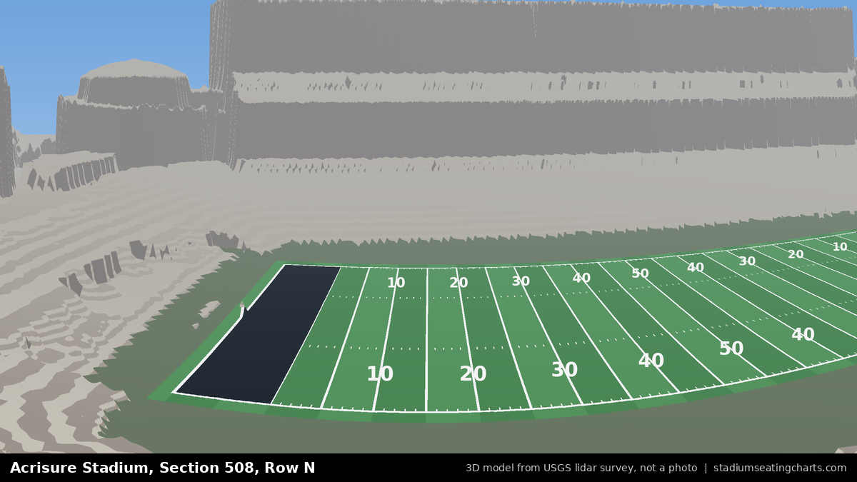 View from Acrisure Stadium Section 508, Row N, looking toward the field