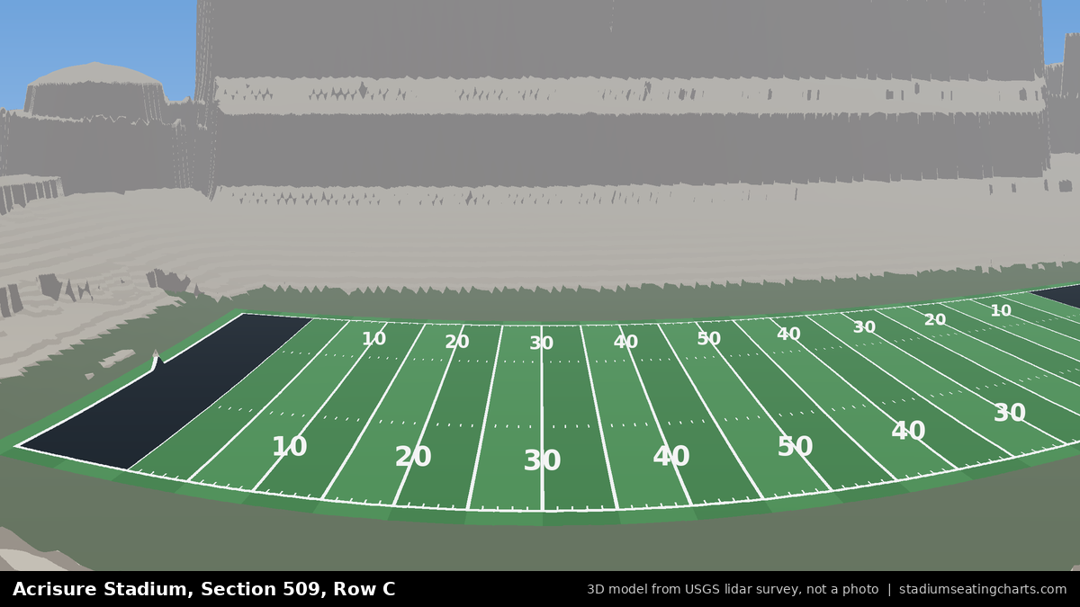 View from Acrisure Stadium Section 509, Row C, looking toward the field