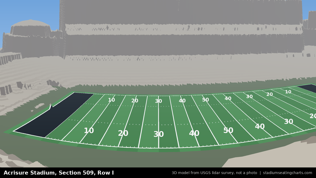 View from Acrisure Stadium Section 509, Row I, looking toward the field