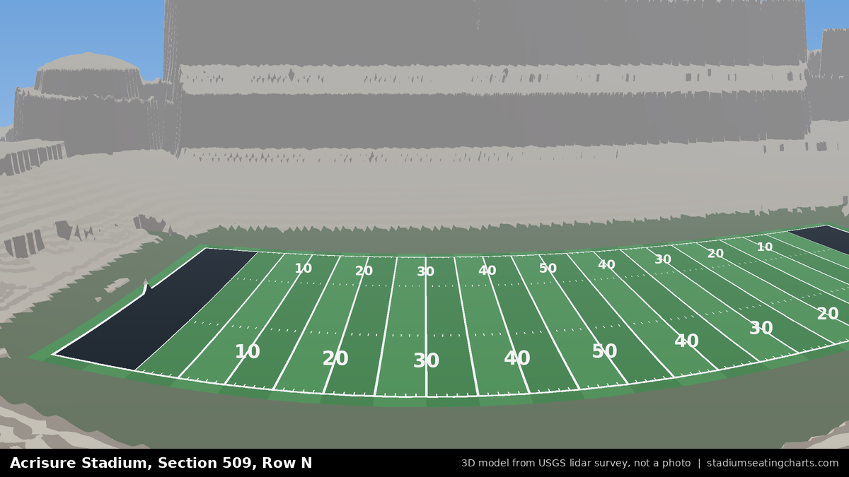 View from Acrisure Stadium Section 509, Row N, looking toward the field
