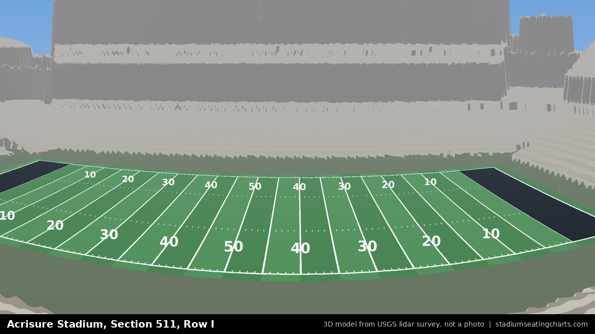 View from Acrisure Stadium Section 511, Row I, looking toward the field