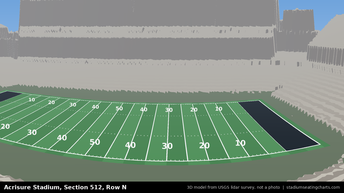 View from Acrisure Stadium Section 512, Row N, looking toward the field