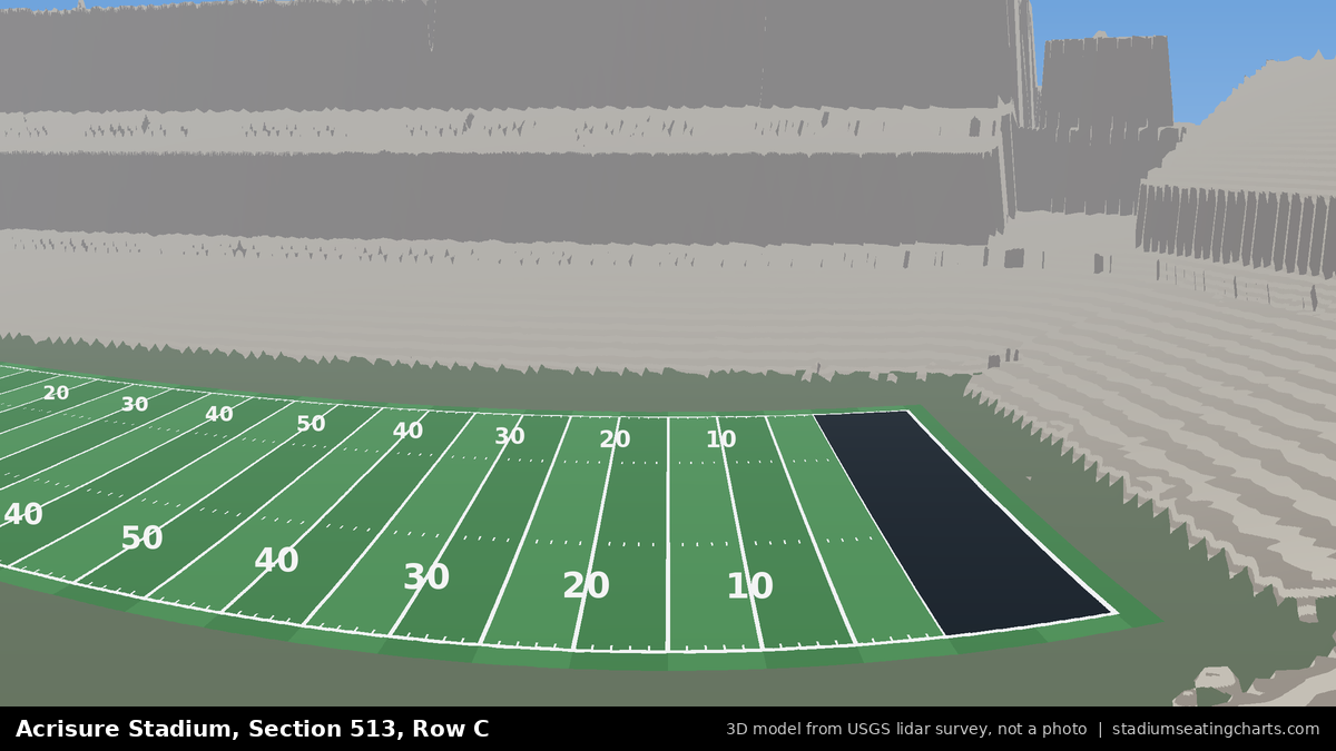 View from Acrisure Stadium Section 513, Row C, looking toward the field
