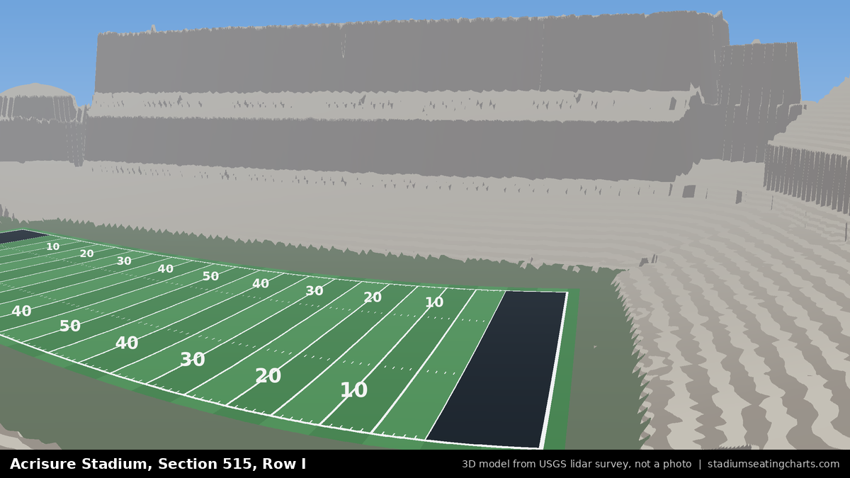 View from Acrisure Stadium Section 515, Row I, looking toward the field
