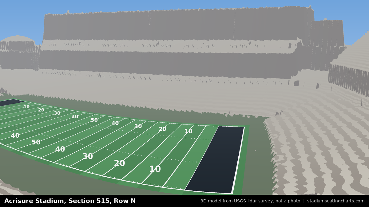 View from Acrisure Stadium Section 515, Row N, looking toward the field