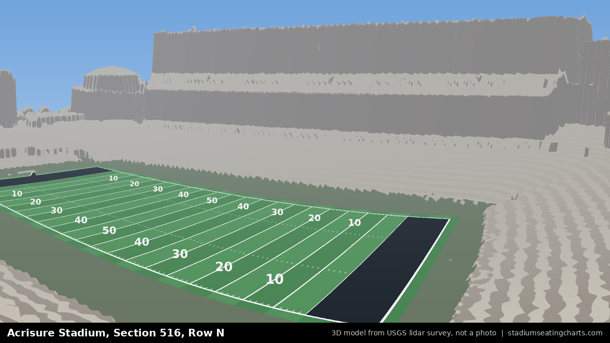 View from Acrisure Stadium Section 516, Row N, looking toward the field