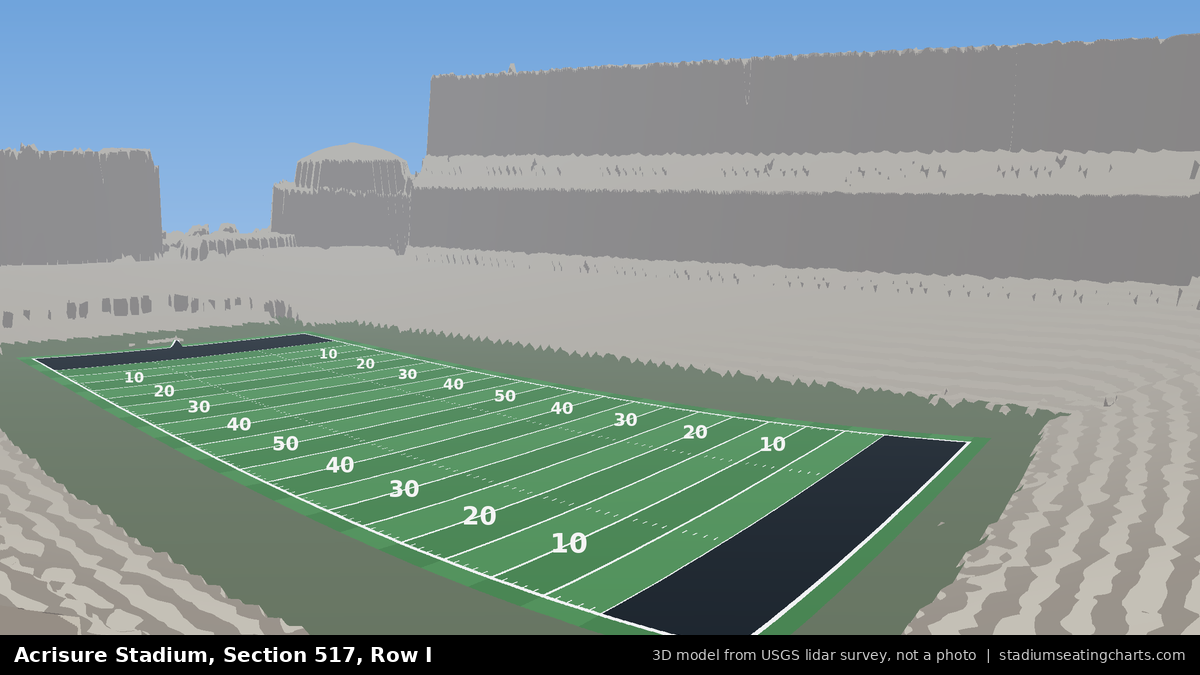 View from Acrisure Stadium Section 517, Row I, looking toward the field