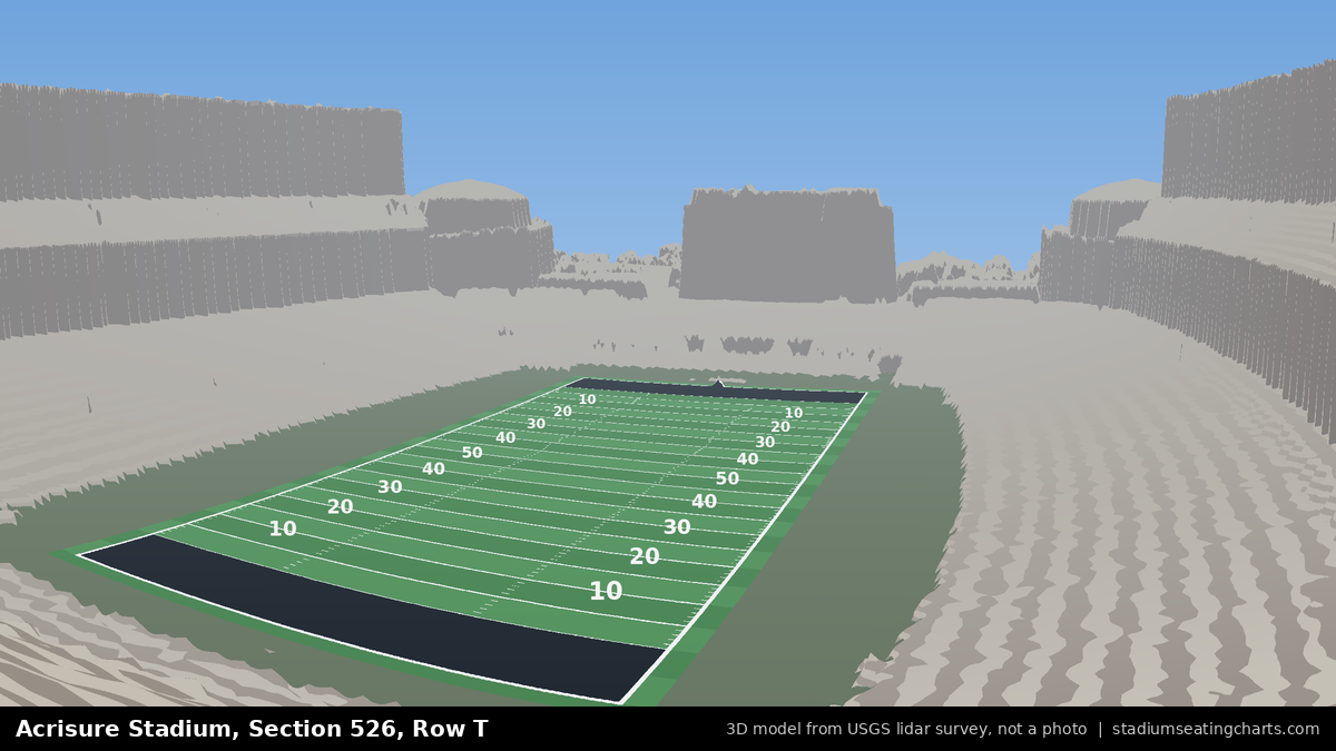 View from Acrisure Stadium Section 526, Row T, looking toward the field