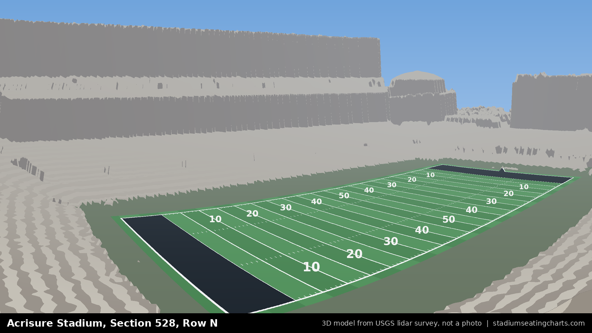 View from Acrisure Stadium Section 528, Row N, looking toward the field