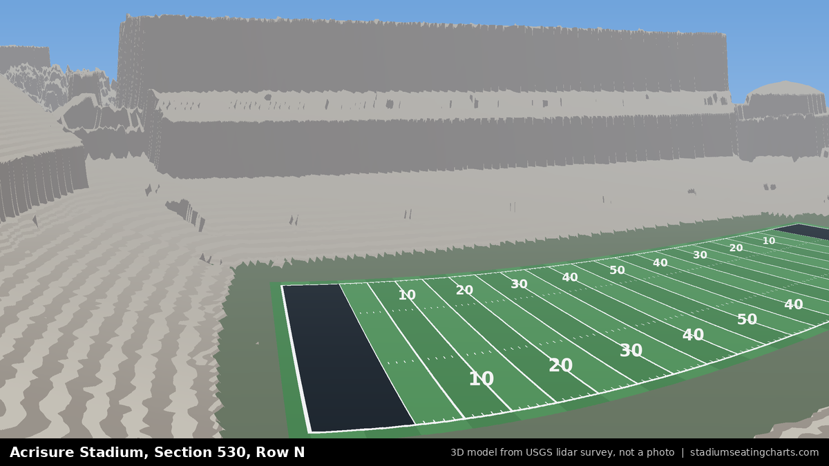 View from Acrisure Stadium Section 530, Row N, looking toward the field