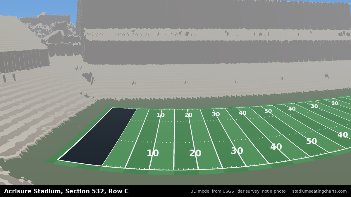 View from Acrisure Stadium Section 532, Row C, looking toward the field