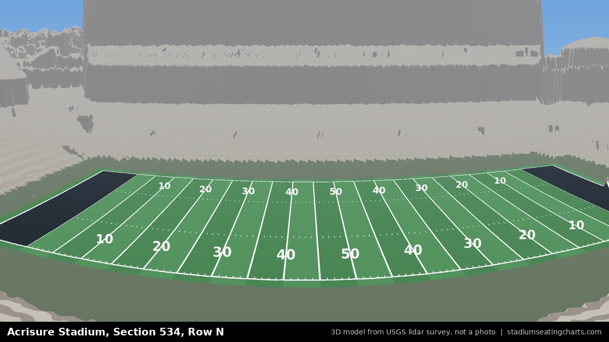 View from Acrisure Stadium Section 534, Row N, looking toward the field