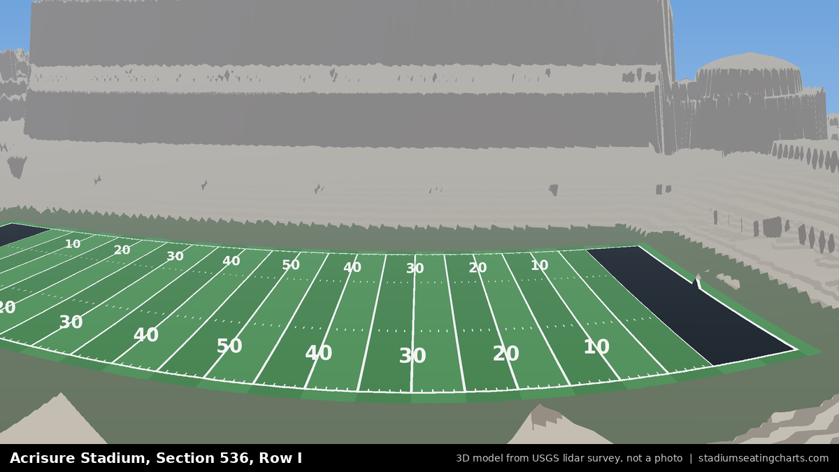 View from Acrisure Stadium Section 536, Row I, looking toward the field